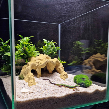 3D Printed Terrarium Reptile and Fish Cave | Natural Desert Rock Hideout - "Three Ways Home" Model