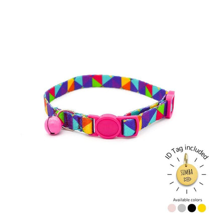 Breakaway Cat Collar Abstract – Personalized with ID Tag
