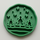 Green / Medium: 15 cm diameter - 2 cm depth