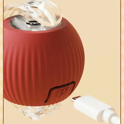 Pet Vibrating Bouncing Ball Toy with Tail