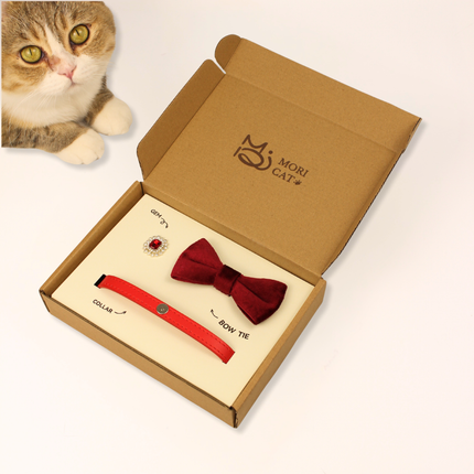 MoriCat Premium Gift Bundle Box with a Ruby Halo Jewel