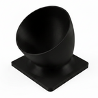 Black / Medium: 150 × 150 mm — holds up to 650 ml