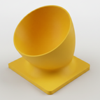 Yellow / Medium: 150 × 150 mm — holds up to 650 ml