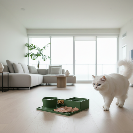 Dining Station™ Slow Feeder & Water Bowl