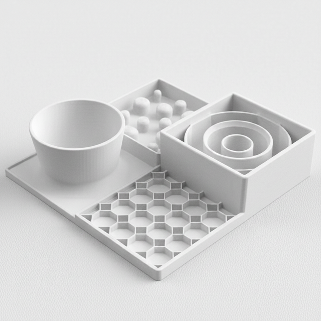 Dining Station™ Slow Feeder & Water Bowl