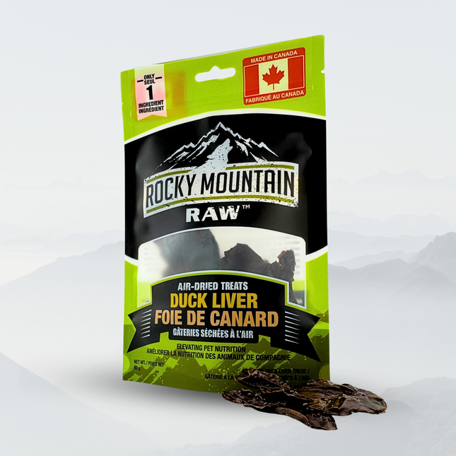Rocky Mountain Raw Air-Dried Duck Liver Dog Treats