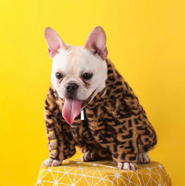 Doggie Haute Couture Furendi Fuzzy Dog Jacket | Cozy Sweater Coat