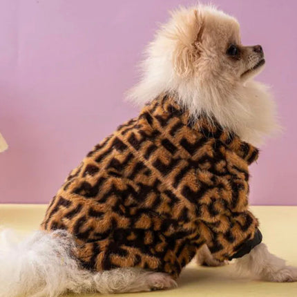 Furendi Fuzzy Dog Jacket | Cozy Sweater Coat