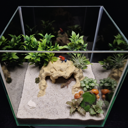 3D Printed Terrarium Reptile and Fish Cave | Natural Desert Rock Hideout - "Three Ways Home" Model