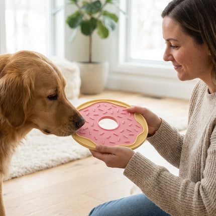 Glazed Donut™ Lick Mat & Spatula