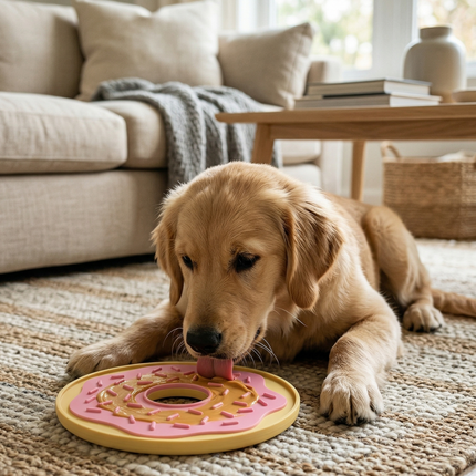 Glazed Donut™ Lick Mat & Spatula
