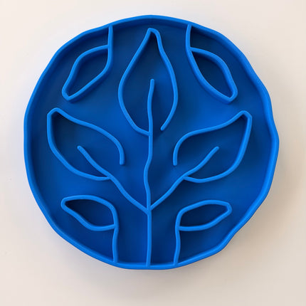 Slow Feeder Bowl for Dogs & Cats | Leaves Design