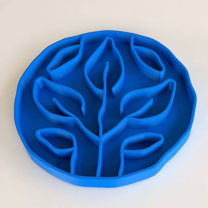 Slow Feeder Bowl for Dogs & Cats | Leaves Design