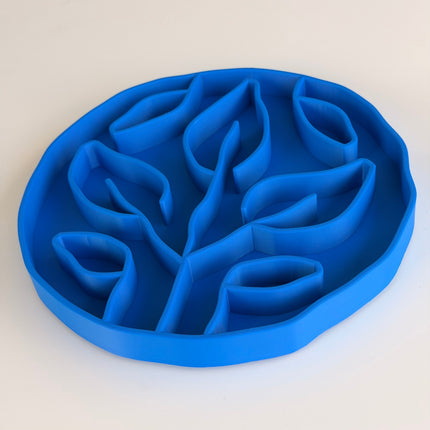 Slow Feeder Bowl for Dogs & Cats | Leaves Design