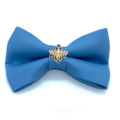 Puccissimé Pet Couture Maya Blue Dog Bow Tie