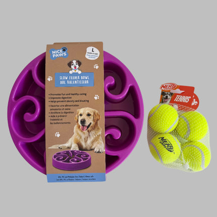 Flower Slow Feeder Bowl for Dogs