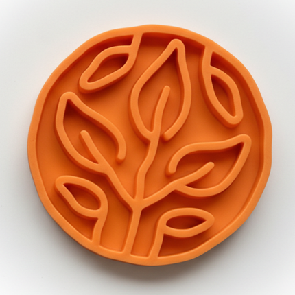 Slow Feeder Bowl for Dogs & Cats | Leaves Design