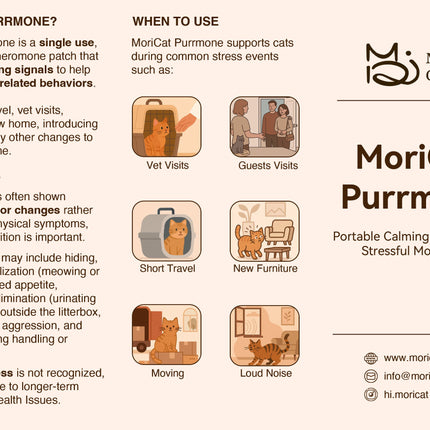 5-Pack One for every appointment, trip, or moving box. —  MoriCat Purrmone Press (Cat Pheromone)