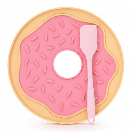 Glazed Donut™ Lick Mat & Spatula
