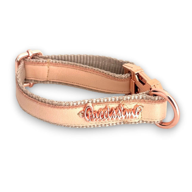 Peach Genuine Leather Collar