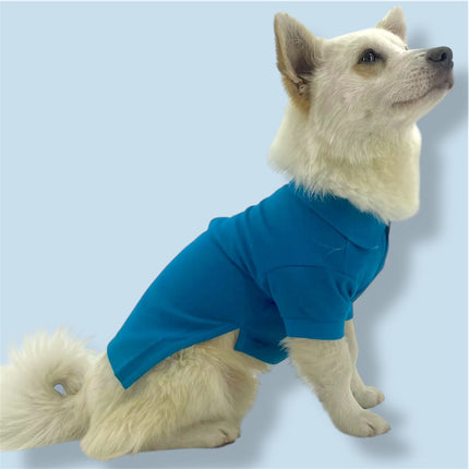 Puccissimé Pet Couture Dark Teal Cotton Dog Shirt
