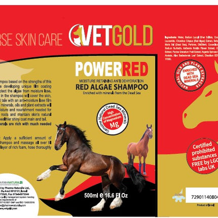 VetGold PowerRed Moisture Retaining Shampoo