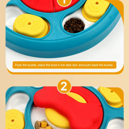 Round Puzzle Feeder for Dogs