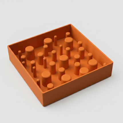 Square Slow Feeder Bowl for Dogs & Cats