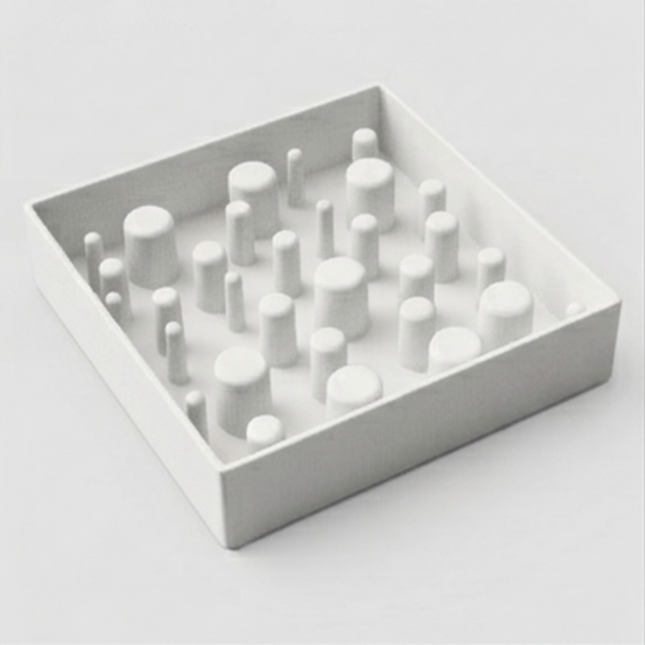 Square Slow Feeder Bowl for Dogs & Cats