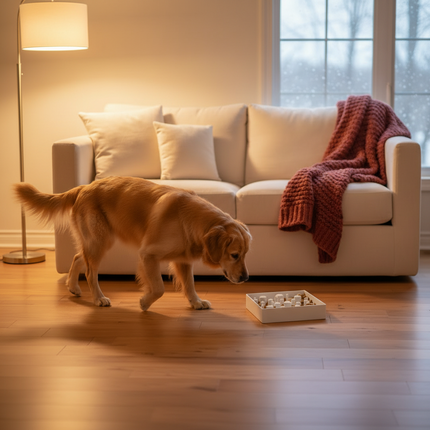 Square Slow Feeder Bowl for Dogs & Cats