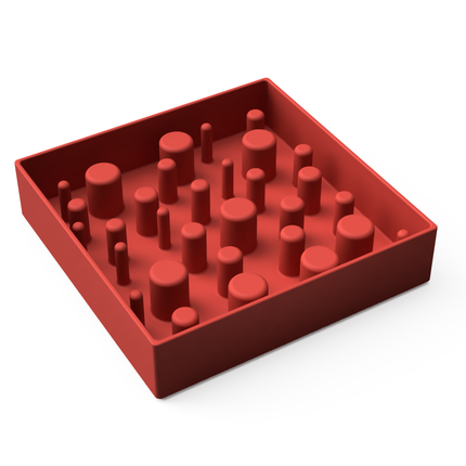 Square Slow Feeder Bowl for Dogs & Cats
