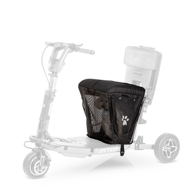 Moving Life ATTO Pet Carrier & Cushion Black 600-004840 | 40L Scooter Accessory Canada
