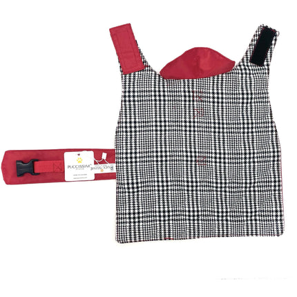 Puccissimé Pet Couture Red Waterproof Insulated Dog Rain Jacket