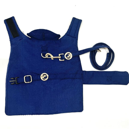 Puccissimé Pet Couture Navy Waterproof Insulated Dog Rain Jacket