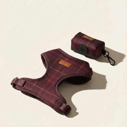 Plaid Waste Bag Holder