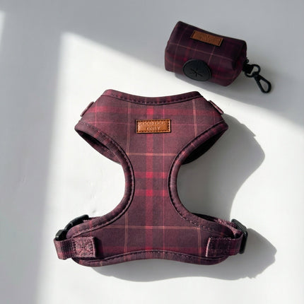 Plaid Waste Bag Holder