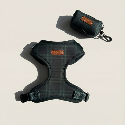 Plaid Waste Bag Holder