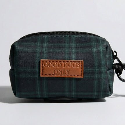Plaid Waste Bag Holder