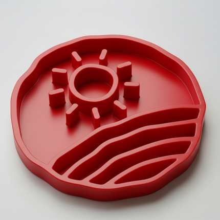 Slow Feeder Bowl for Dogs & Cats | Sunset Design