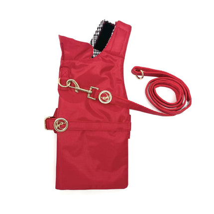 Puccissimé Pet Couture Red Waterproof Insulated Dog Rain Jacket