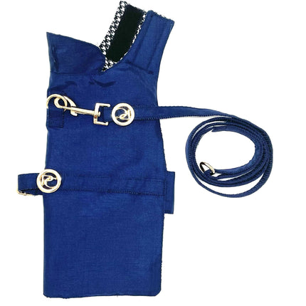 Puccissimé Pet Couture Navy Waterproof Insulated Dog Rain Jacket
