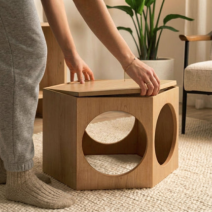 suki cat stool and shelf