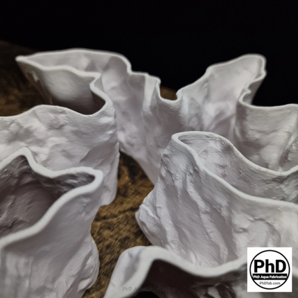 Aquarium Rock Cave, 3D Printed Fish Tank Divider & Reptile Hide, Realistic Stone Aquascape Feature - "Current Divider" Model