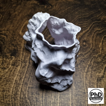 Aquarium Cave Underground Tunnel Hiding Spot - 3D Printed Rock Hide - Modular Fish Tank Decor - "Rift Channel" Model