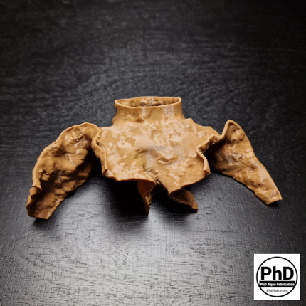 Aquarium Cave Decor - 3D Printed Rock Feature Hideout for Betta & Shrimp - Natural Stone Look Fish Tank Ornament - "Which Way" Model