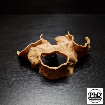 Aquarium Cave Decor - 3D Printed Rock Feature Hideout for Betta & Shrimp - Natural Stone Look Fish Tank Ornament - "Which Way" Model