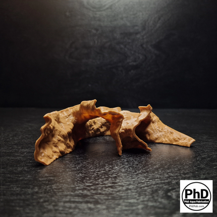 Aquarium Cave Decor - 3D Printed Rock Feature Hideout for Betta & Shrimp - Natural Stone Look Fish Tank Ornament - "Which Way" Model