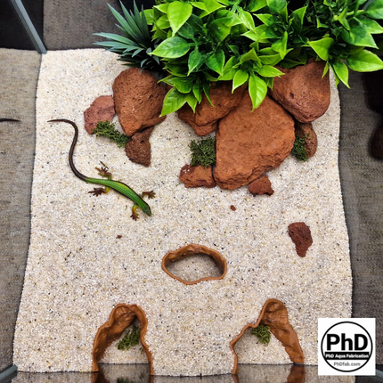 Aquarium Cave Decor - 3D Printed Rock Feature Hideout for Betta & Shrimp - Natural Stone Look Fish Tank Ornament - "Which Way" Model