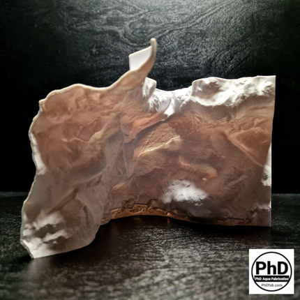 Aquarium Cave - Unique Fish Tank Decor & Hiding Spot - Natural Rock Texture Terrarium Decoration - "Different Worlds" Model