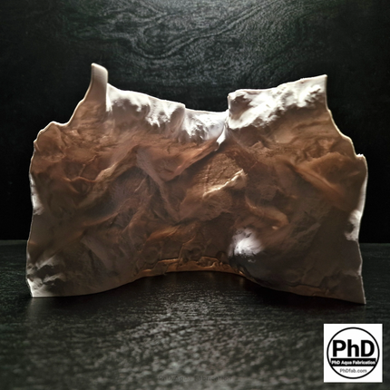 Aquarium Cave - Unique Fish Tank Decor & Hiding Spot - Natural Rock Texture Terrarium Decoration - "Different Worlds" Model